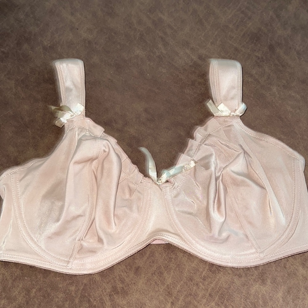 Donna Loren Beige Unlined Comfort Strap Bra